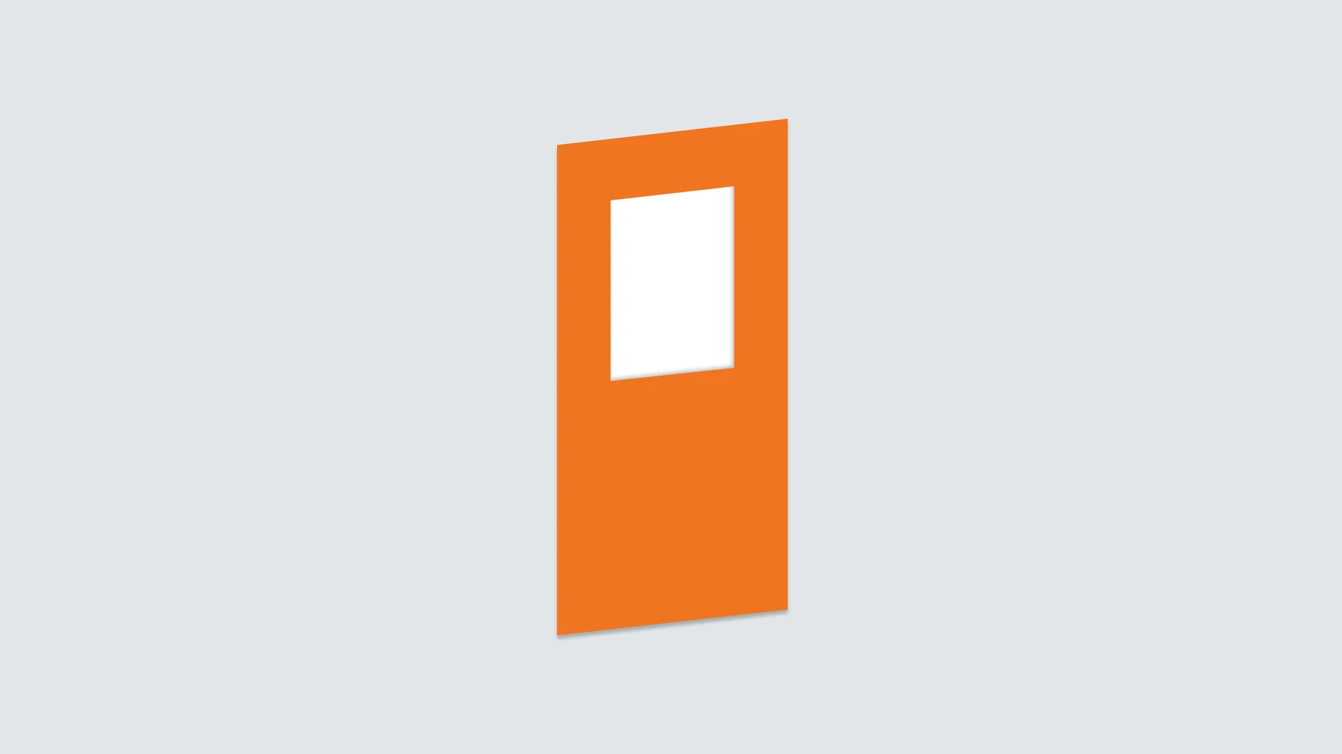 Half glass door elevation - glazed fire door India
